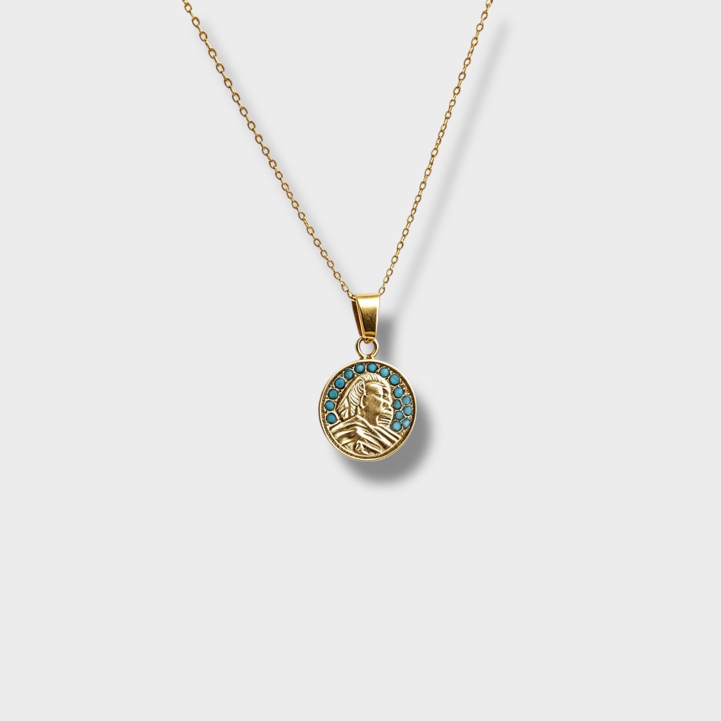 Turquoise sphinx gold