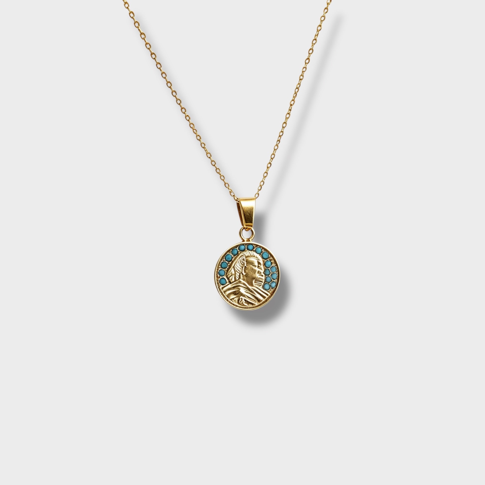Turquoise sphinx gold