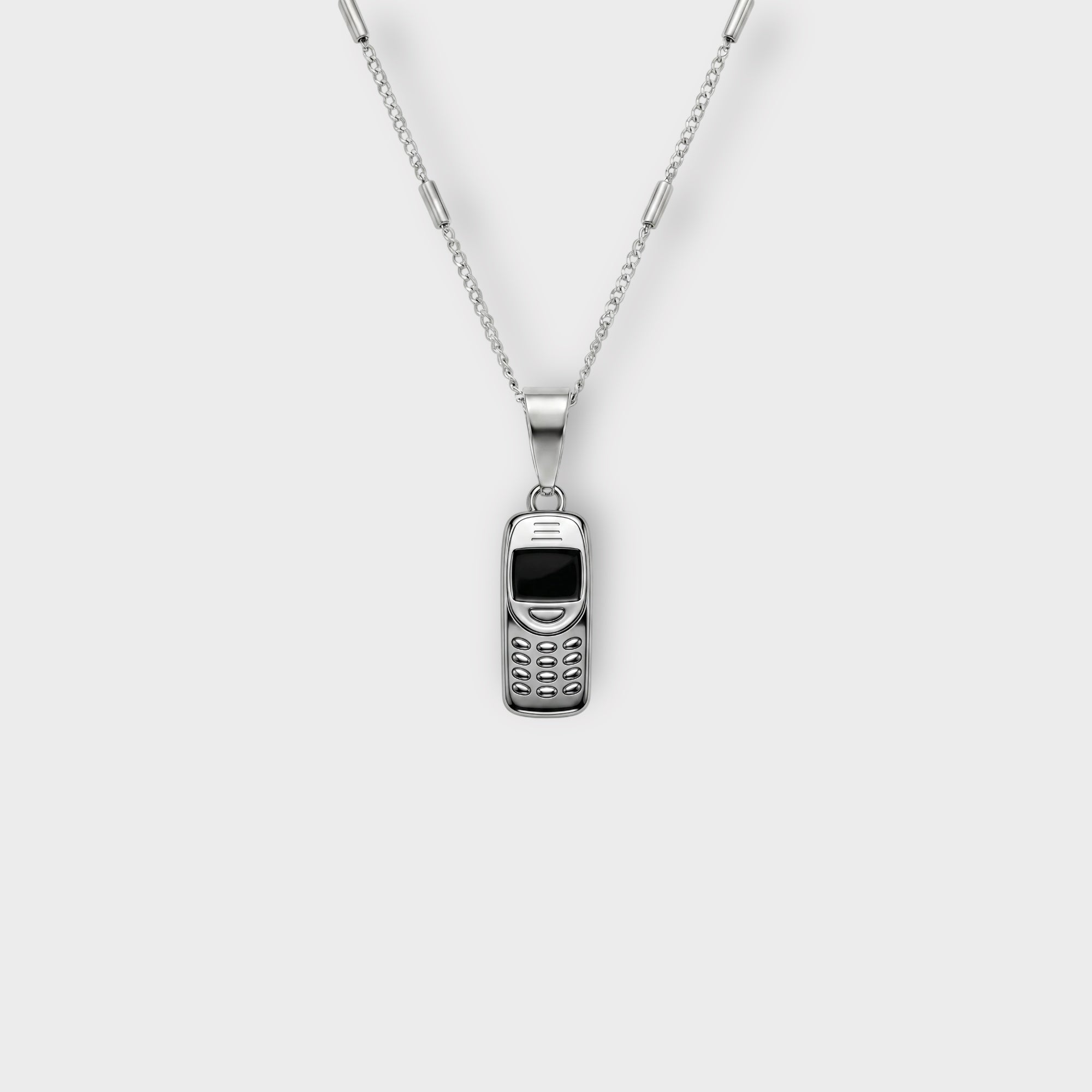 Retro phone Silver