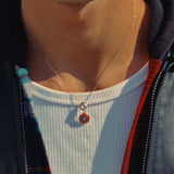 Captain America Necklace Silver