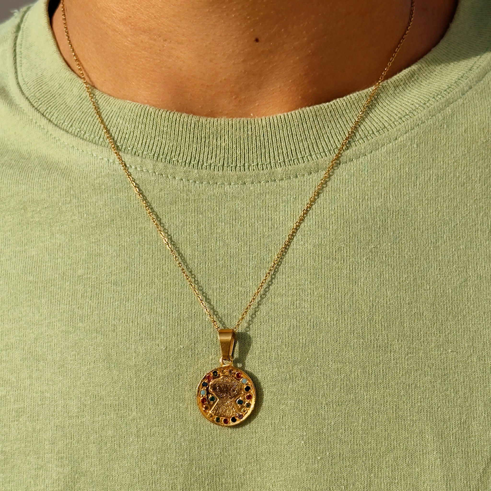 Gemstone Lantern gold