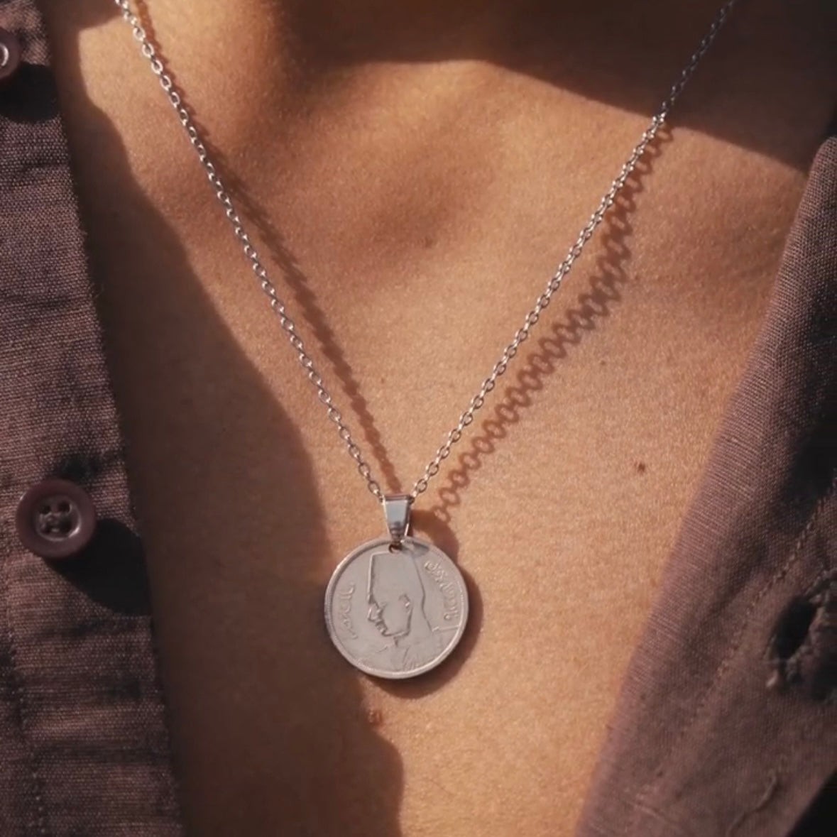 King Farouk Necklace Silver