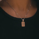 King Of Spade Necklace Silver