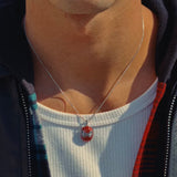 Spiderman Necklace Silver