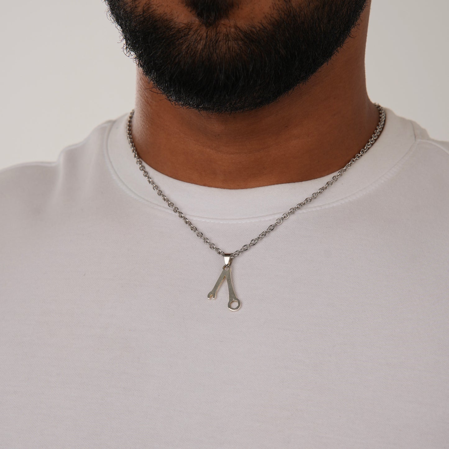 WRENCH NECKLACE SLVR