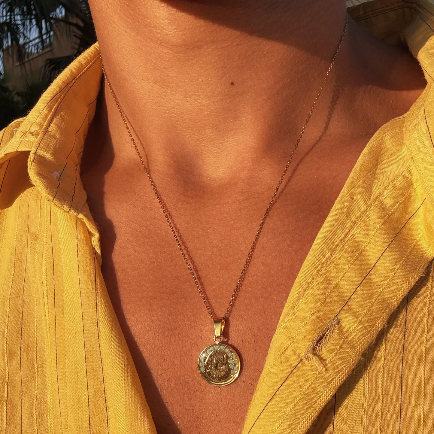 Turquoise sphinx gold