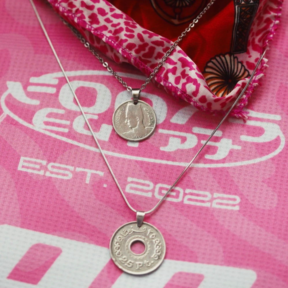 King Farouk Necklace Silver