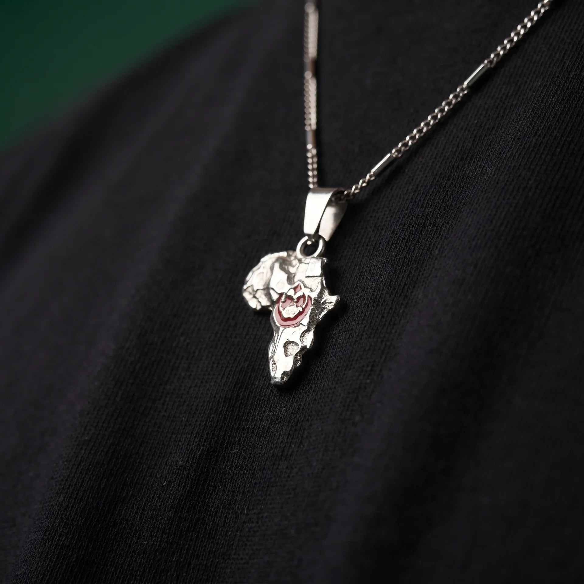 Africa Map Silver