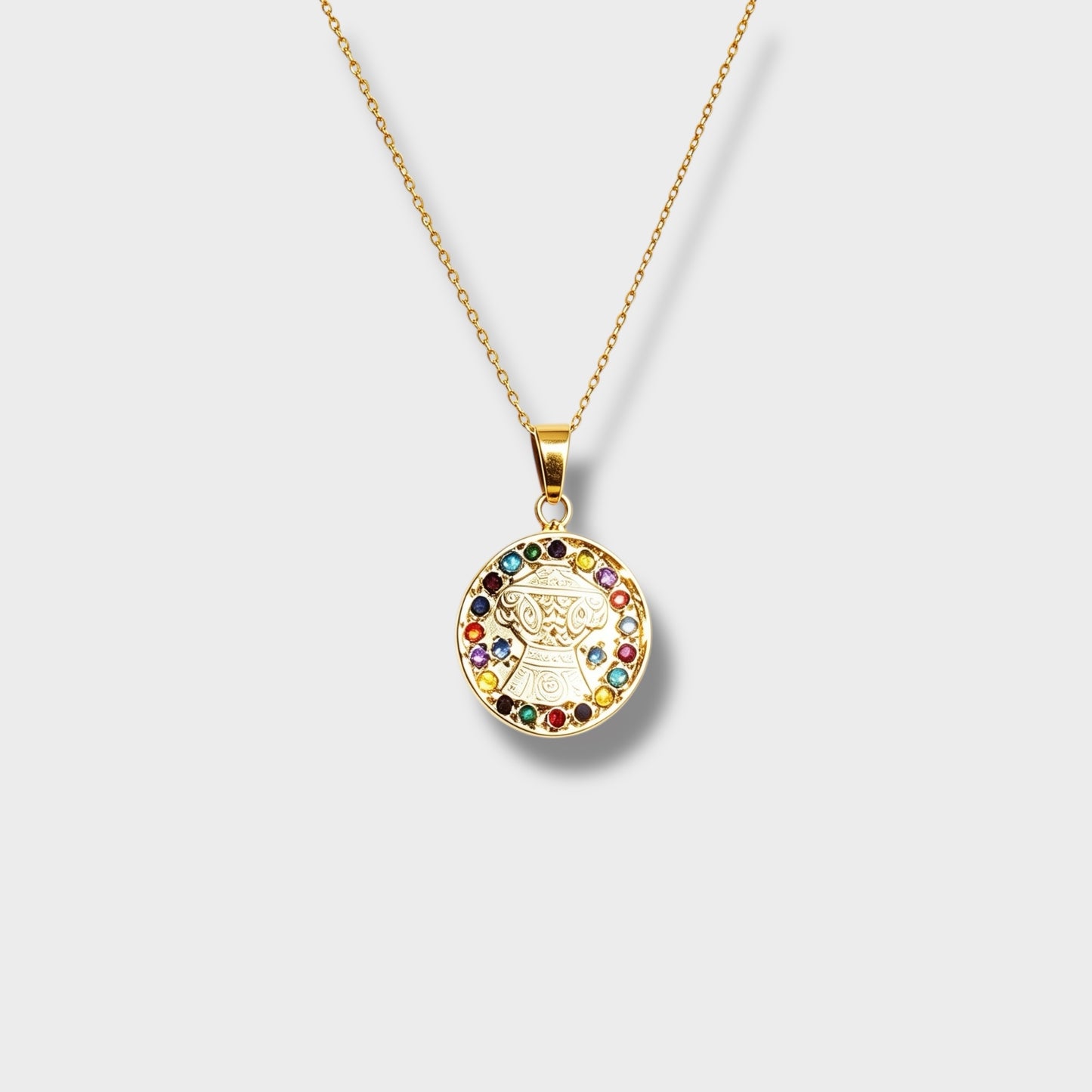Gemstone Lantern gold