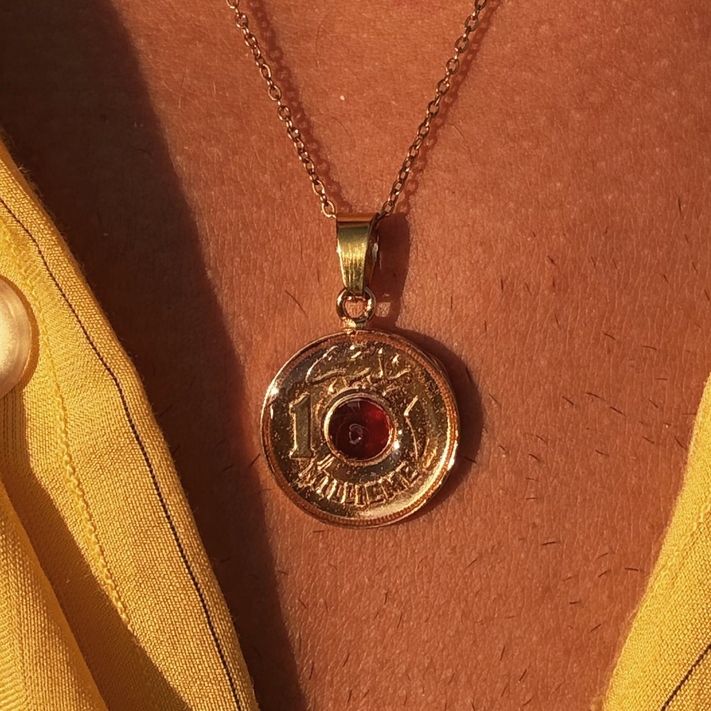 Ruby 1 Millieme gold