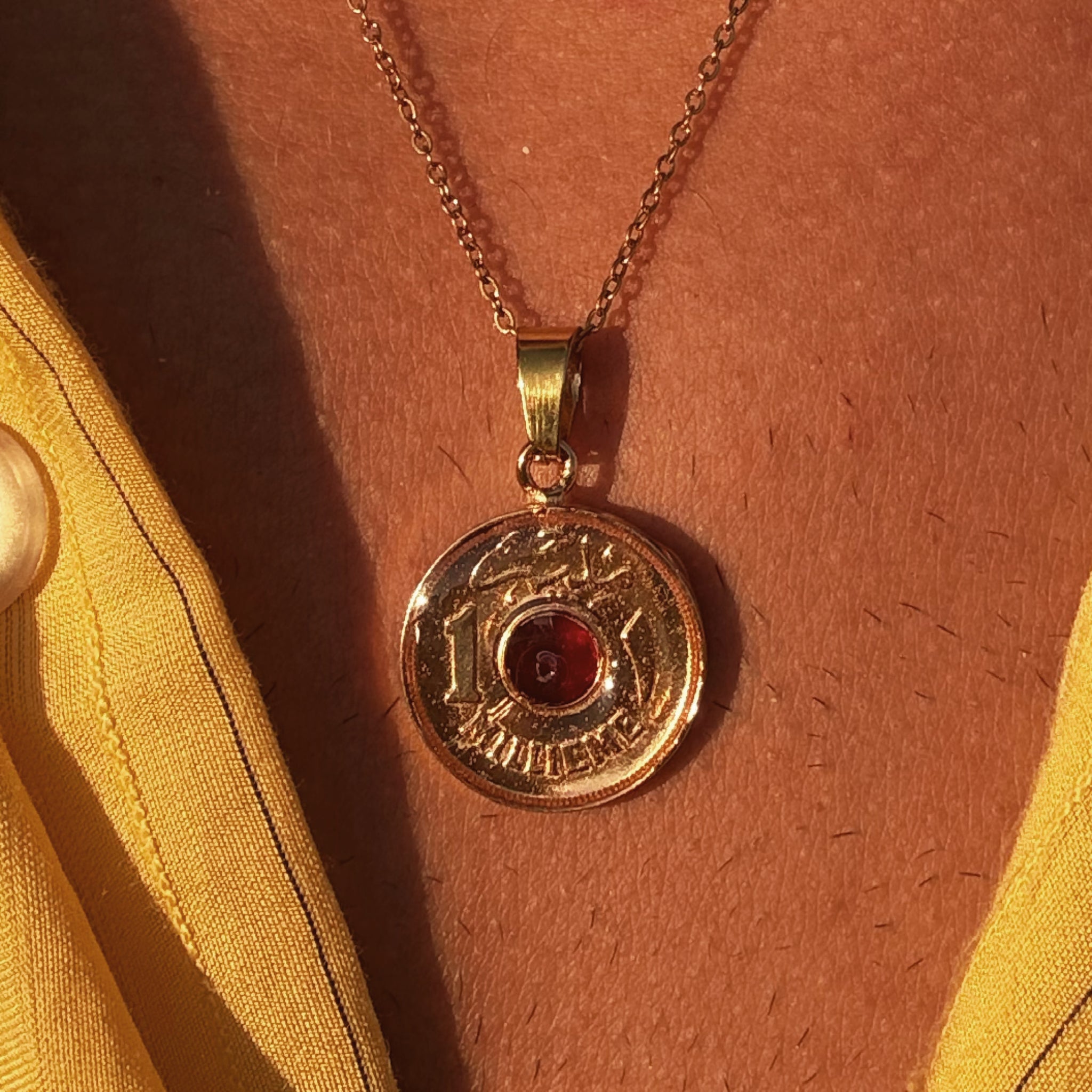 Ruby 1 Millieme gold