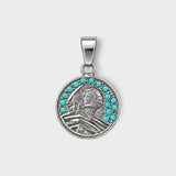 Turquoise Sphinx silver