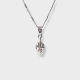 Middle finger Silver