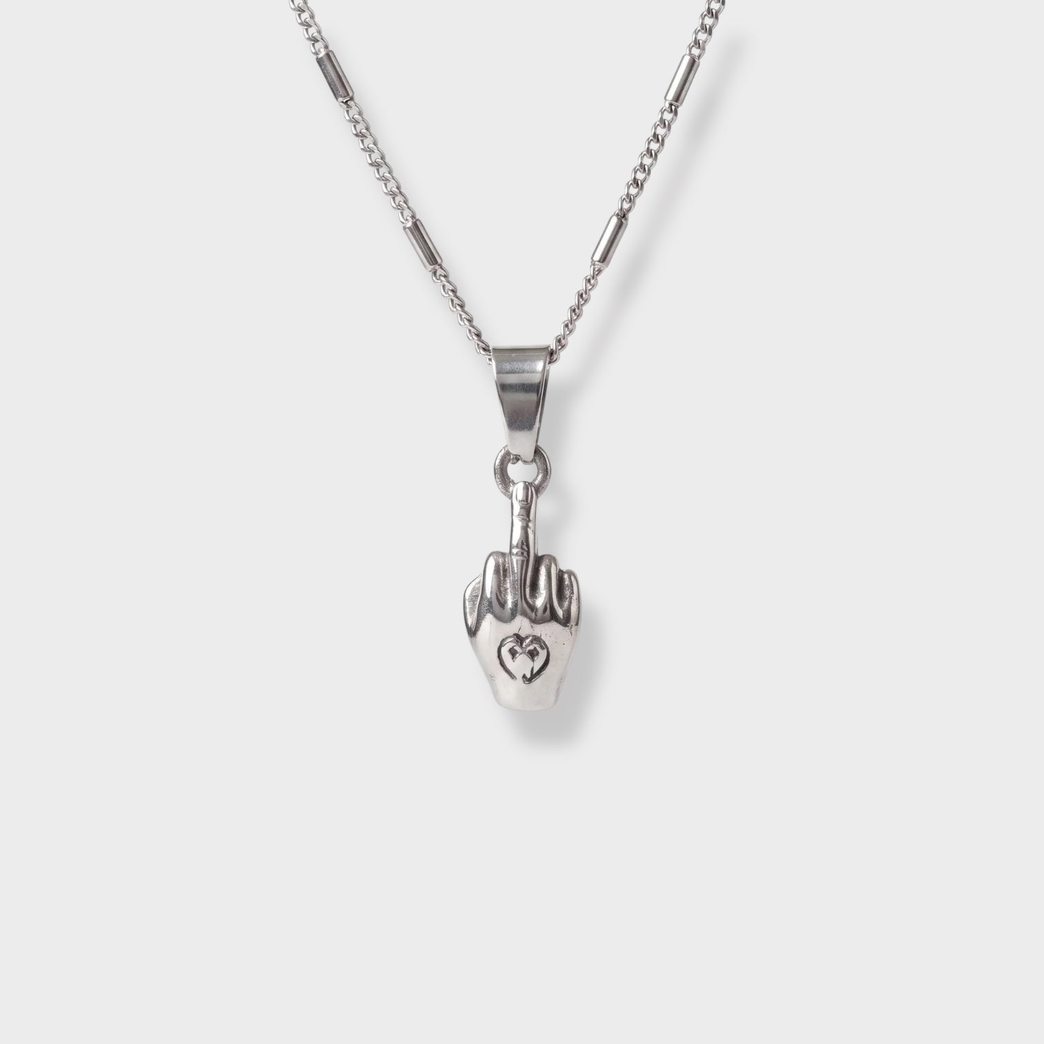 Middle finger Silver