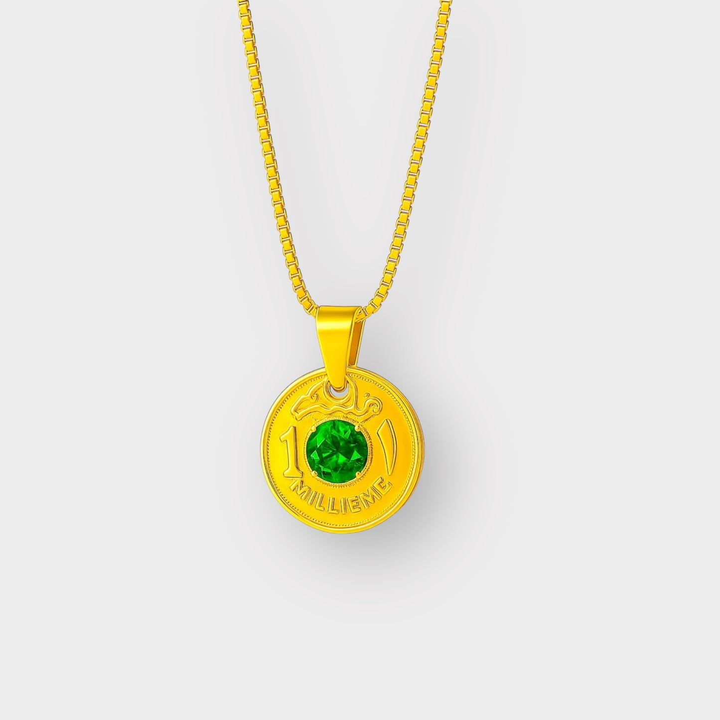 EMERALD MILLIEME NECKLACE GLD