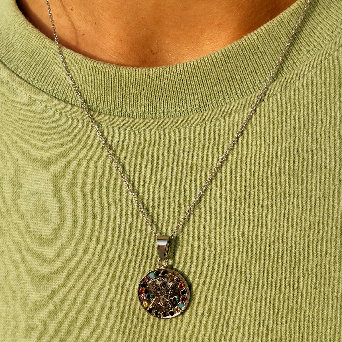 Gemstone Lantern silver