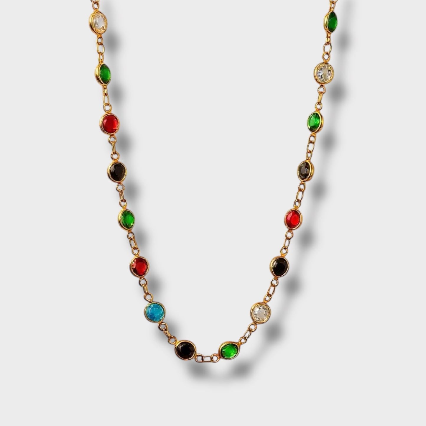 Gemstone Necklace Gold