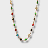 Gemstone Necklace Gold