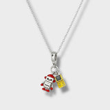 Gameboy Necklace Silver