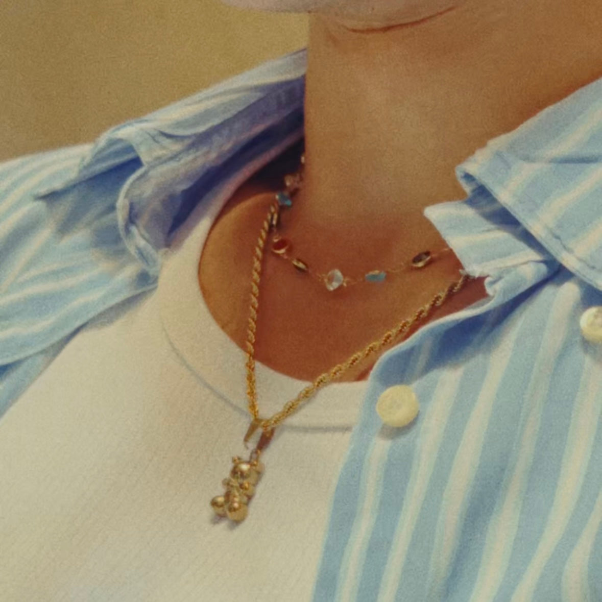 Gummy bear Necklace Gold