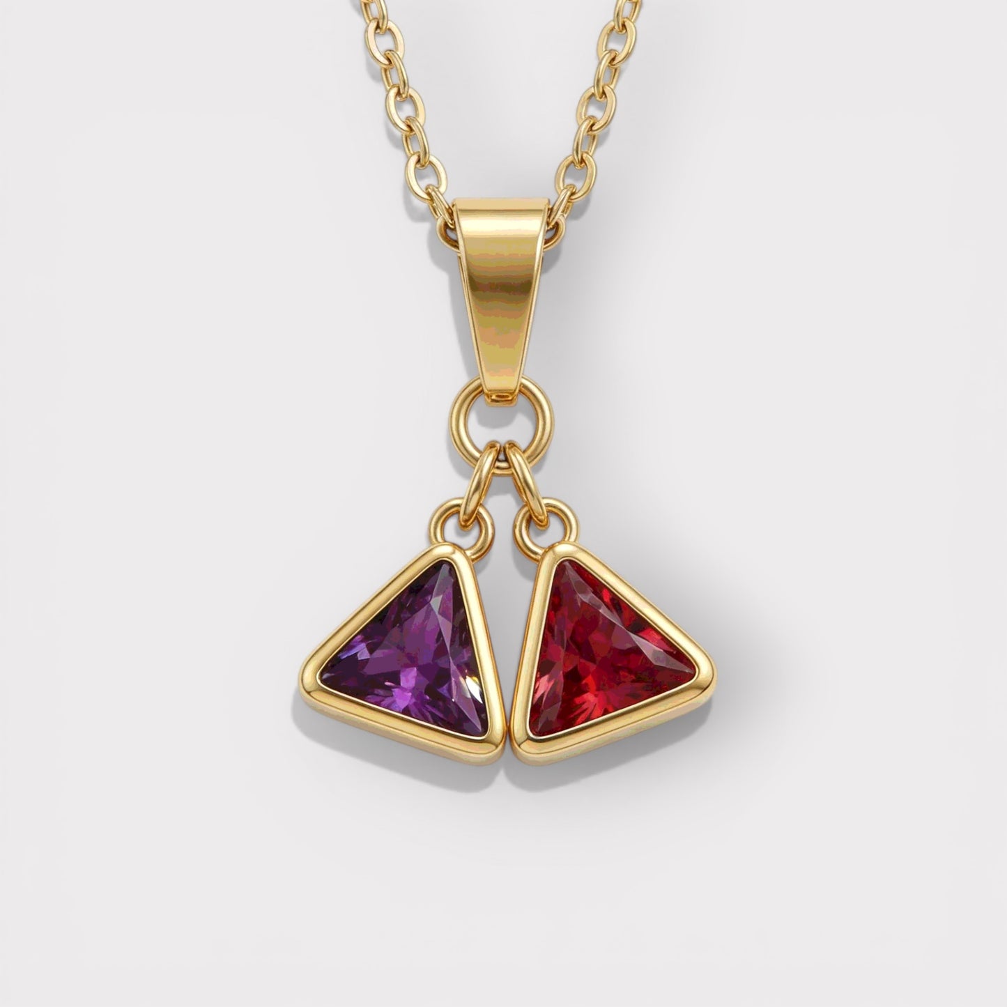 Crimson Spell Necklace Gold